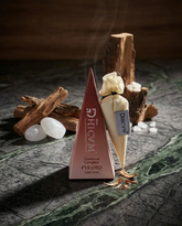 DHICAM Aroma Pyramid – Sandalwood | Bhimseni Camphor Car & Room Freshener | 100% Natural | Zero Synthetic